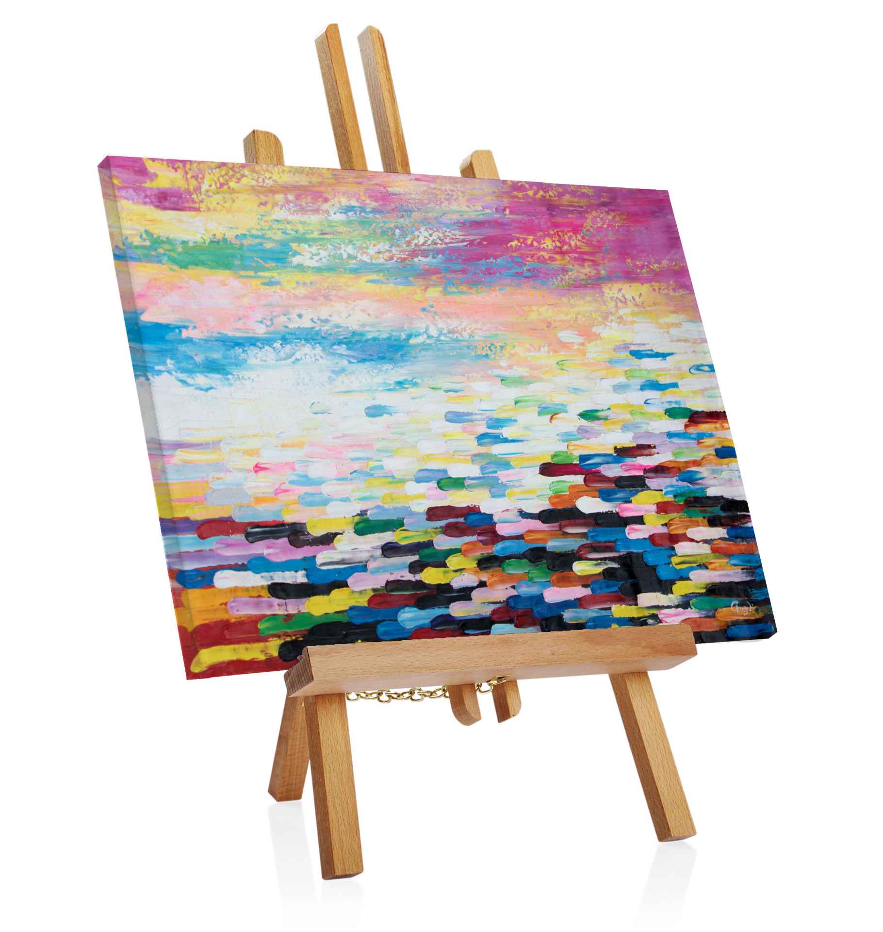 Schones Acryl Gemalde Bucket Of Color Bildmania