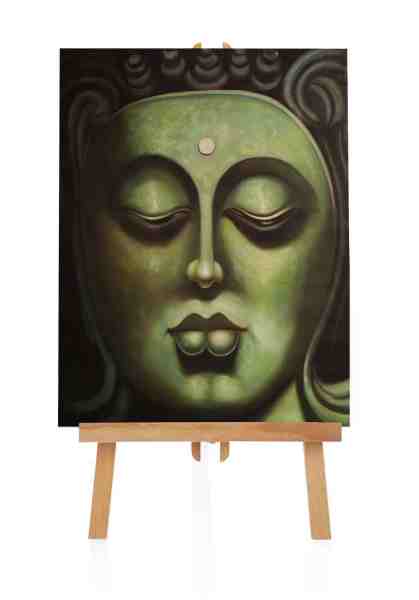 Ölbild ruhiger Buddha