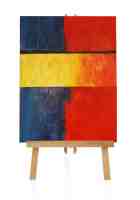 Acrylbild rot und blau