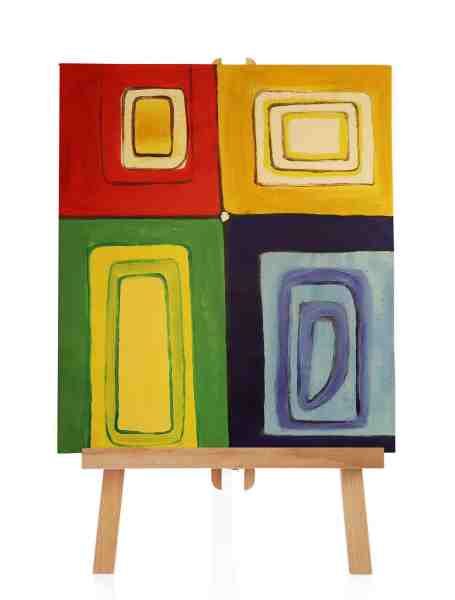 Ölbild "Colored Square III“