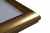 Stilvoller Holzbilderrahmen Mattgold